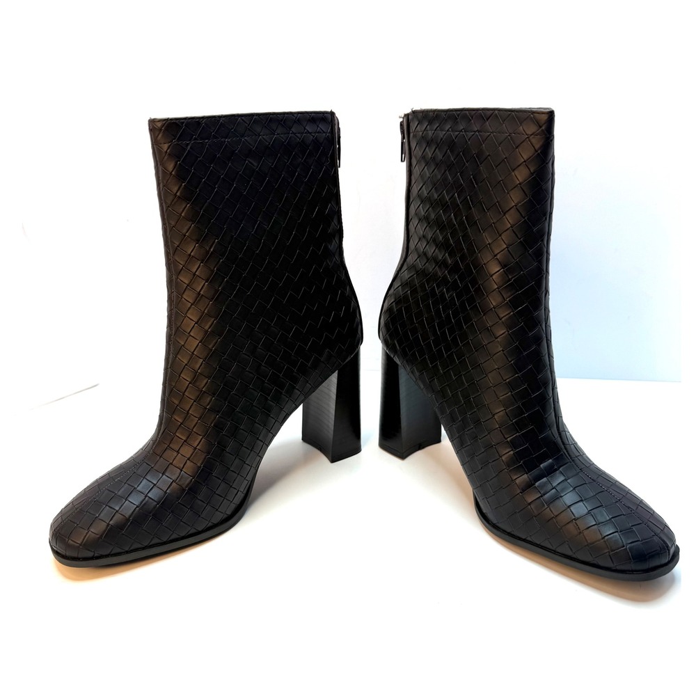 Journee Collection Women's Brielle Woven Booties Boots Black Size 9 NWT/BOX - Picture 4 of 8